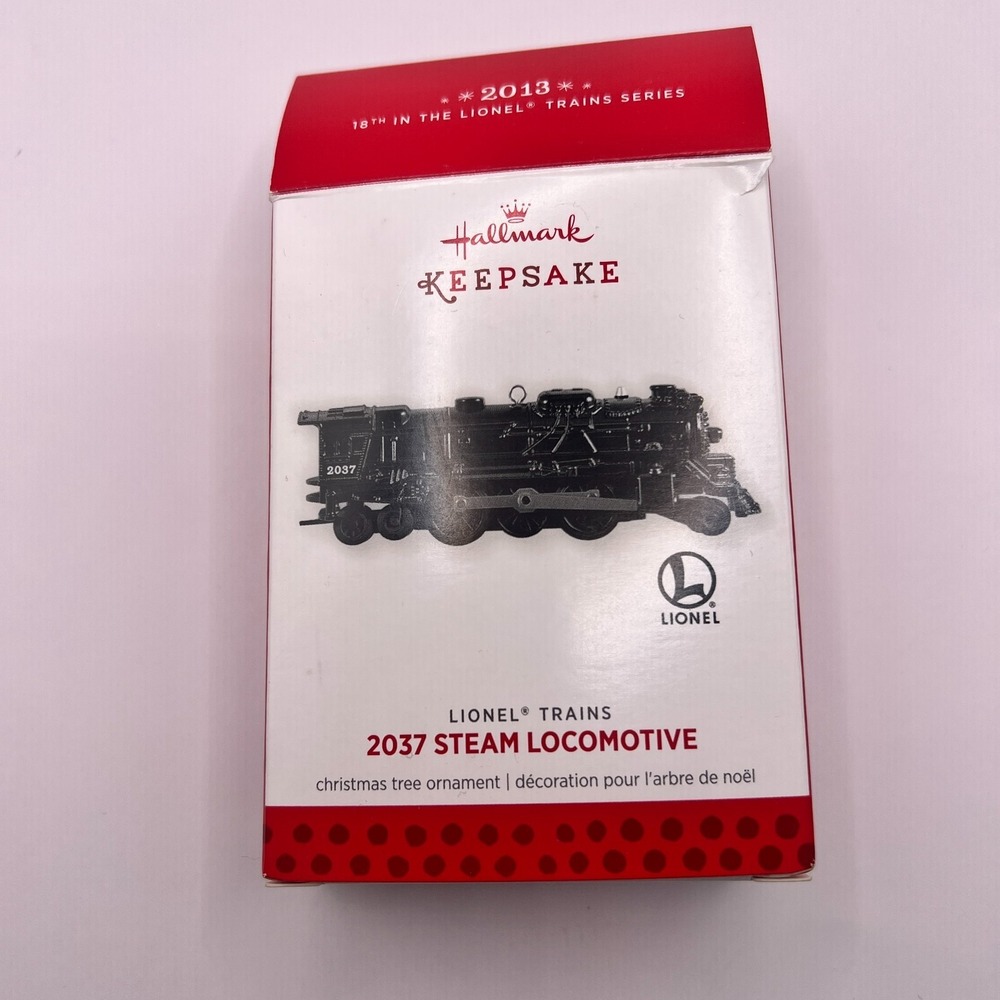 2013 Hallmark Keepsake Ornament Lionel Trains 2037 Steam Locomotive #18 Black